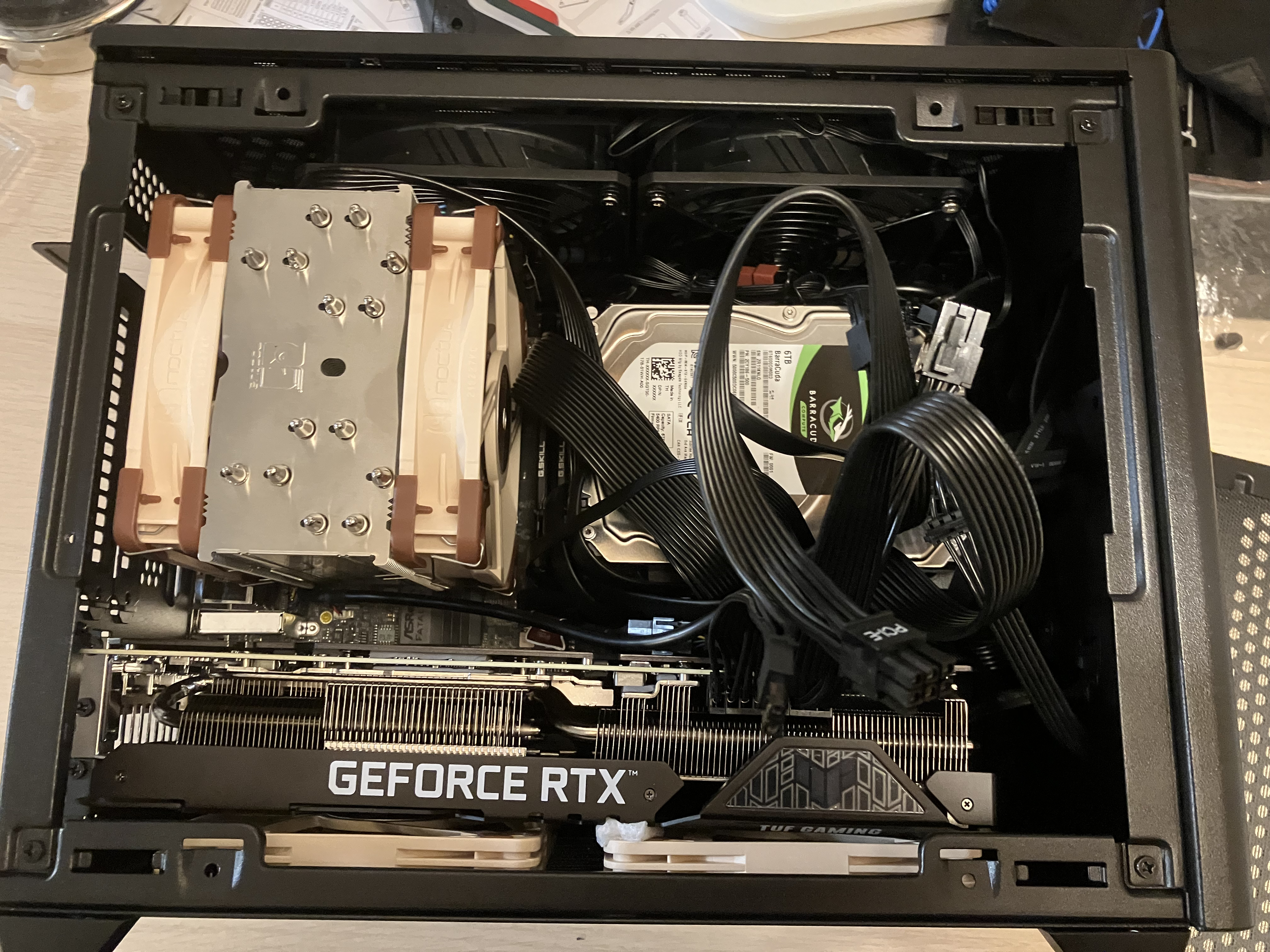 the PC in its built-up state
