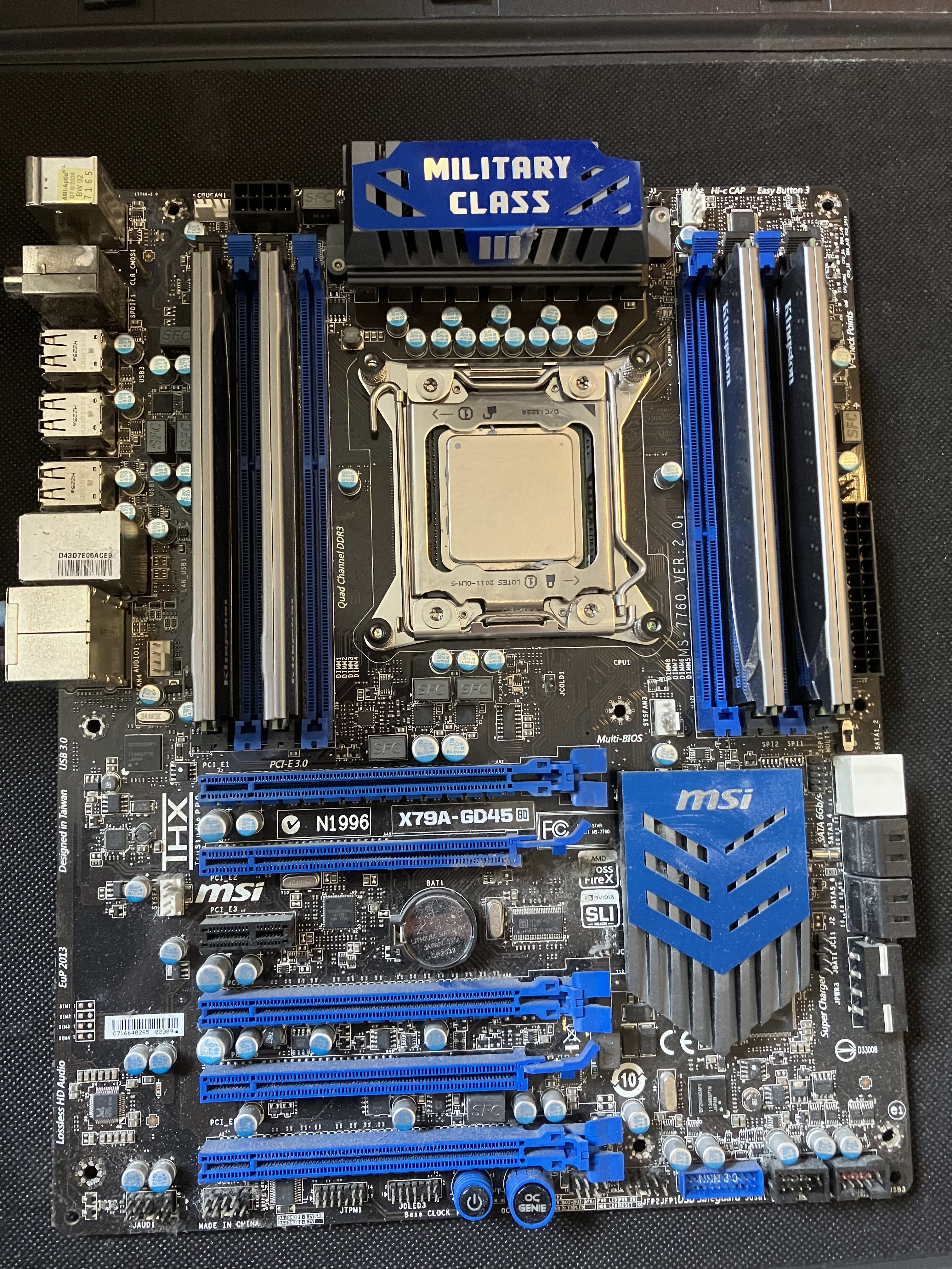 the motherboard