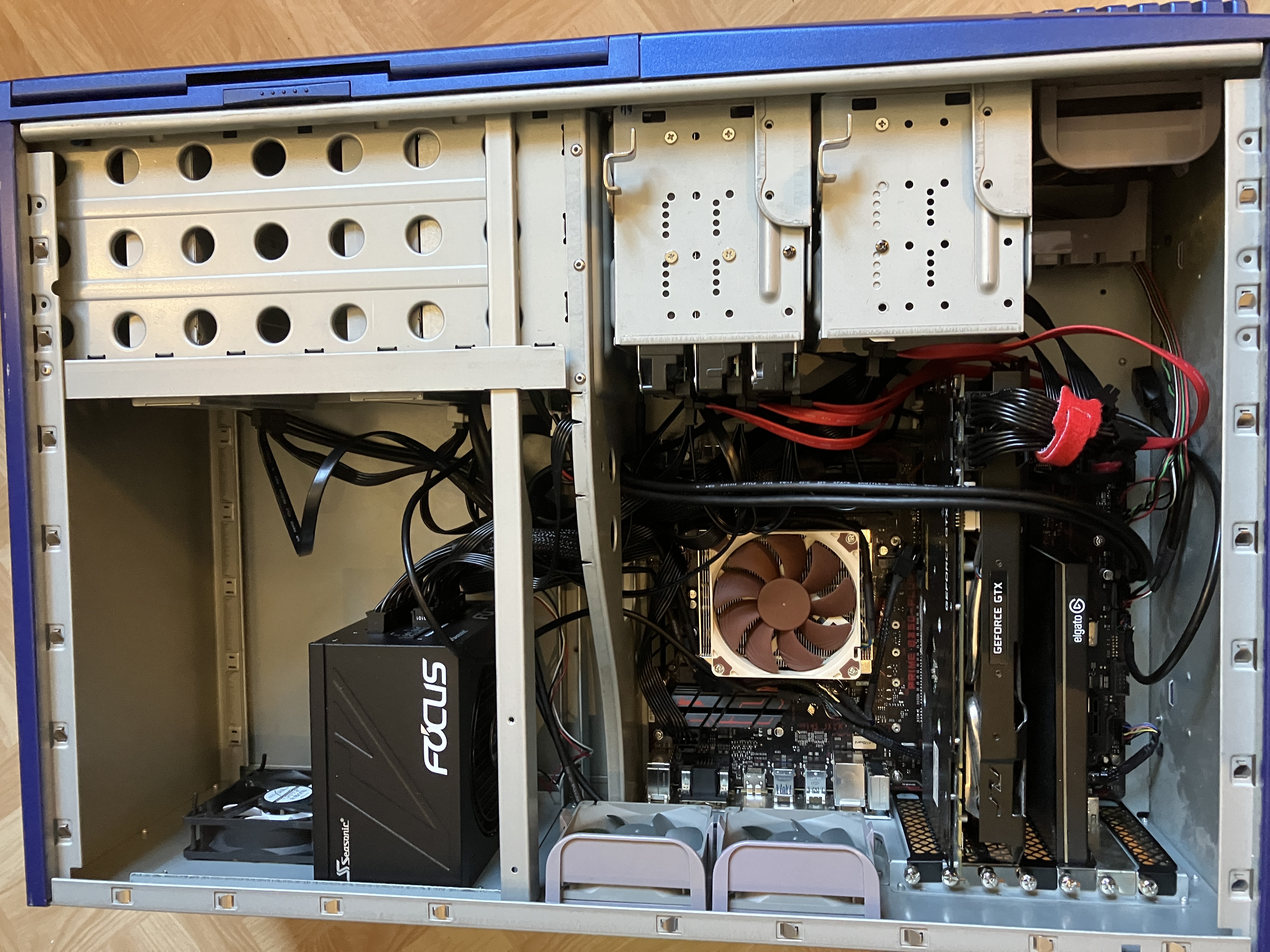 the finished computer from the side