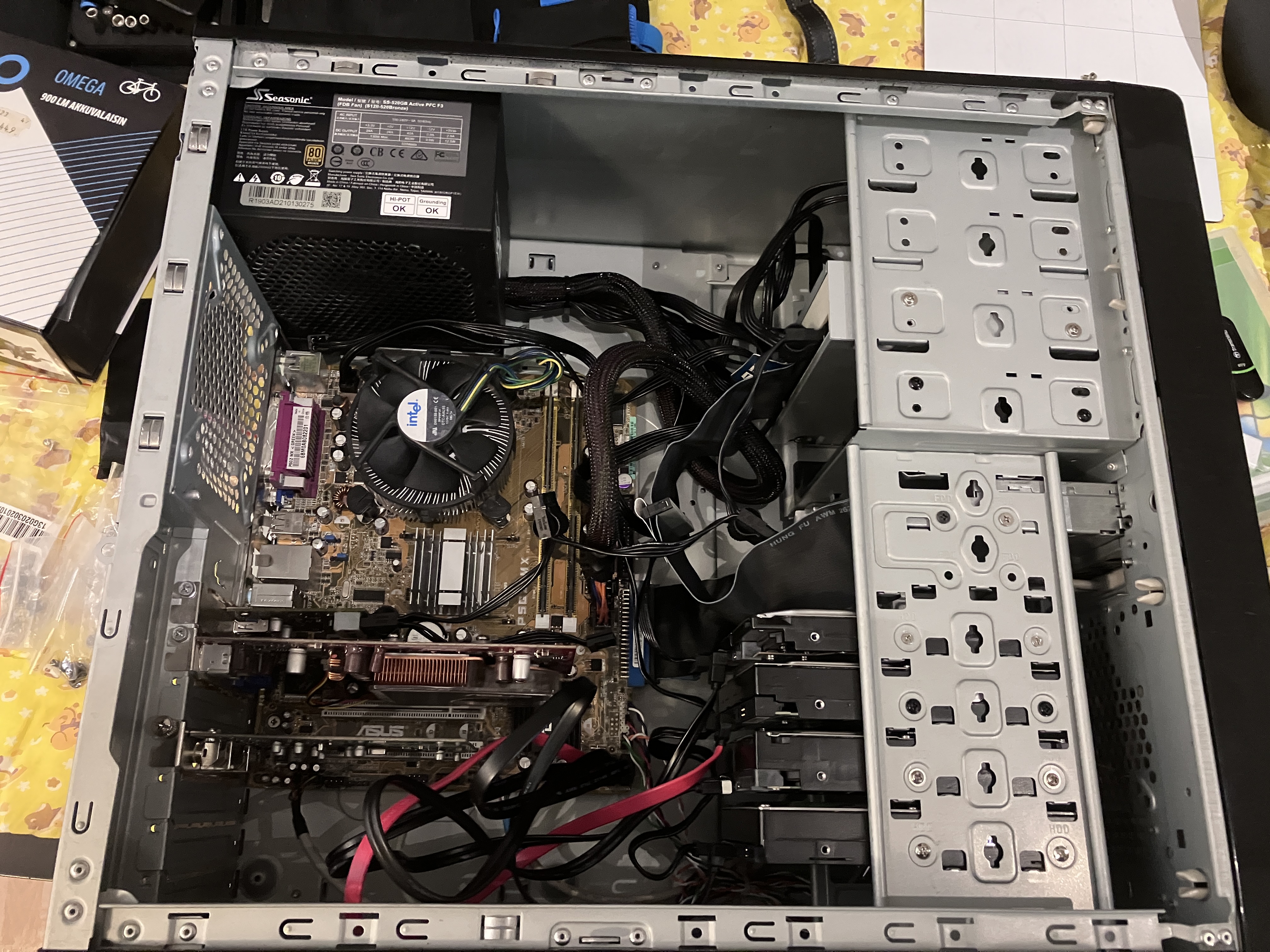the re-built pre-built from the side