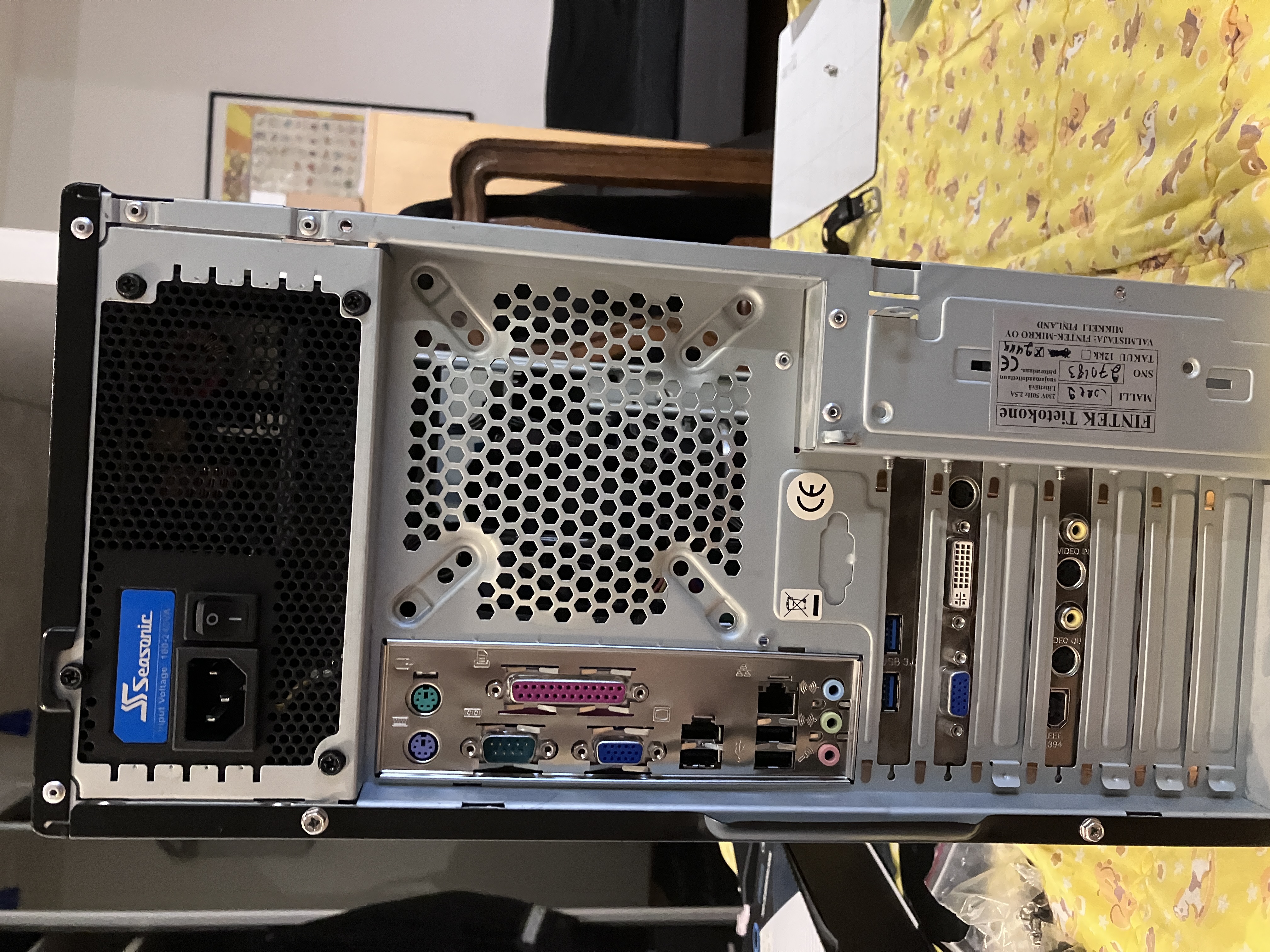 the re-built pre-built from the back